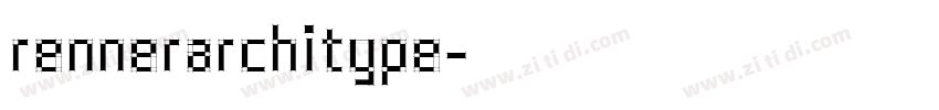 RennerArchiType字体转换