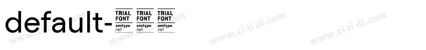 default字体转换