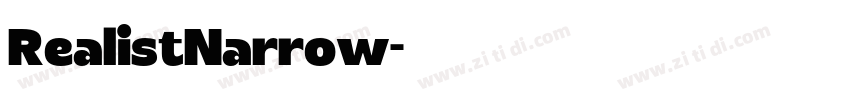 RealistNarrow字体转换