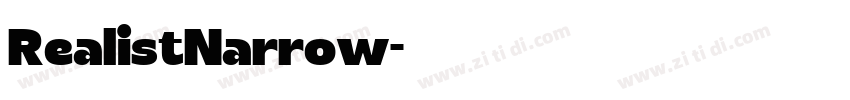 RealistNarrow字体转换