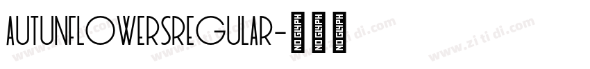 AutunFlowersRegular字体转换