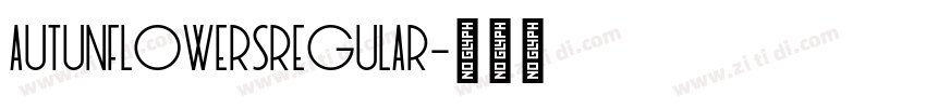 AutunFlowersRegular字体转换
