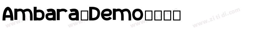 Ambara_Demo字体转换