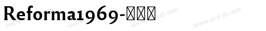 Reforma1969字体转换 Reforma1969字体转换