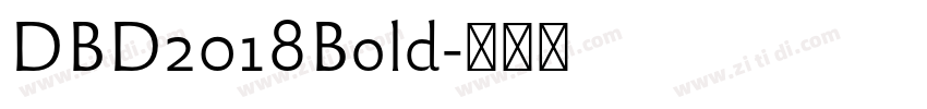 DBD2018Bold字体转换
