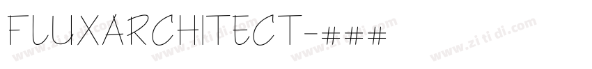 fluxarchitect字体转换