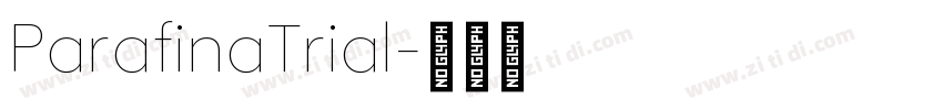 ParafinaTrial字体转换