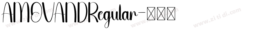 AMOVANDRegular字体转换