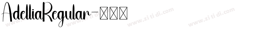 AdelliaRegular字体转换