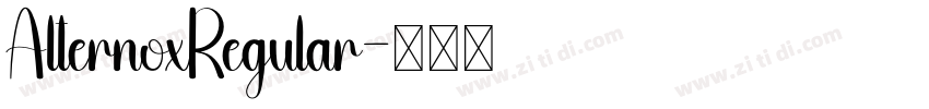 AlternoxRegular字体转换