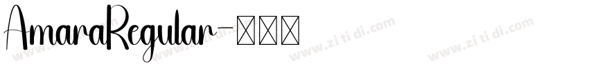 AmaraRegular字体转换
