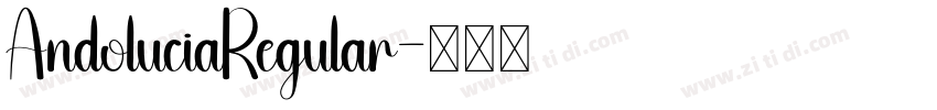 AndoluciaRegular字体转换 AndoluciaRegular字体转换