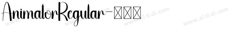 AnimatorRegular字体转换
