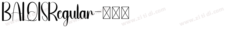 BALQISRegular字体转换
