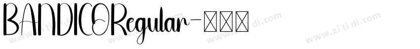 BANDICORegular字体转换