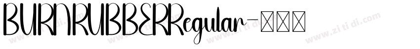 BURNRUBBERRegular字体转换
