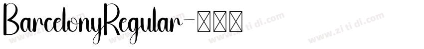BarcelonyRegular字体转换
