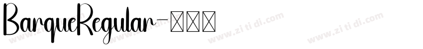 BarqueRegular字体转换