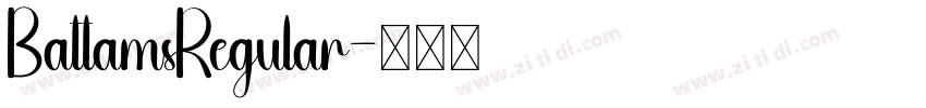 BattamsRegular字体转换