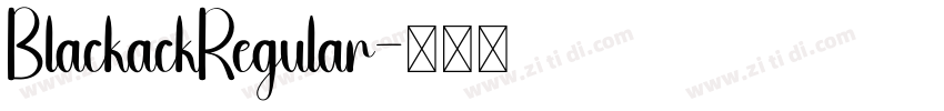 BlackackRegular字体转换