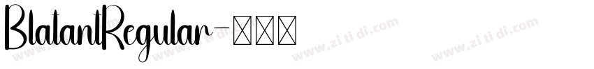 BlatantRegular字体转换
