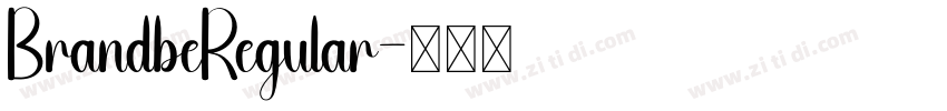 BrandbeRegular字体转换