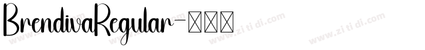 BrendivaRegular字体转换