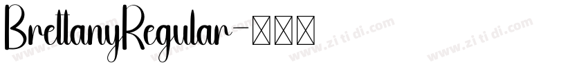 BrettanyRegular字体转换