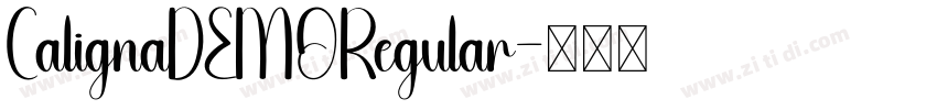 CalignaDEMORegular字体转换