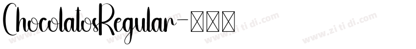 ChocolatosRegular字体转换