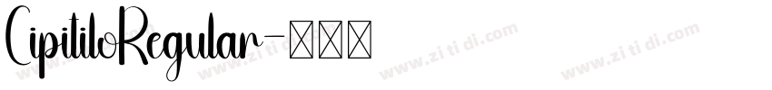 CipitiloRegular字体转换