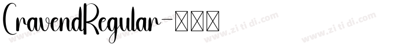 CravendRegular字体转换 CravendRegular字体转换