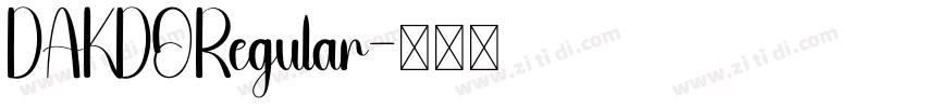 DAKDORegular字体转换