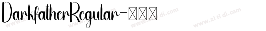 DarkfatherRegular字体转换