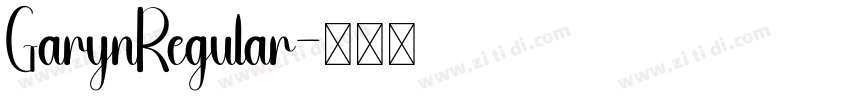 GarynRegular字体转换