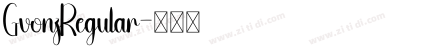 GvonzRegular字体转换