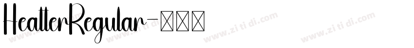 HeatterRegular字体转换