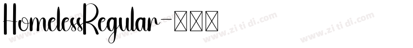 HomelessRegular字体转换