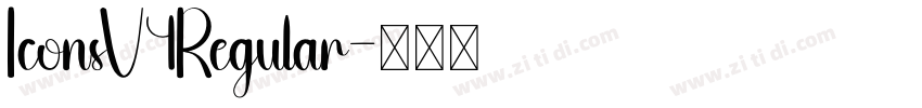 IconsV4Regular字体转换