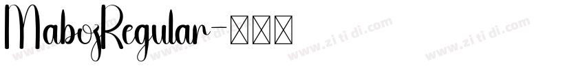 MabozRegular字体转换 MabozRegular字体转换