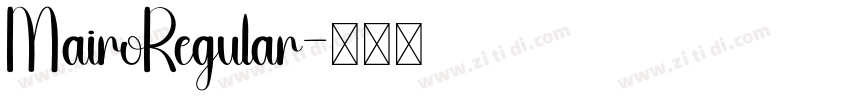 MairoRegular字体转换