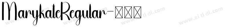 MarykateRegular字体转换
