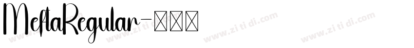 MeftaRegular字体转换