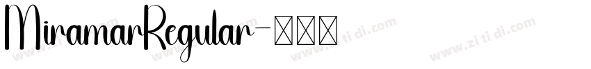 MiramarRegular字体转换