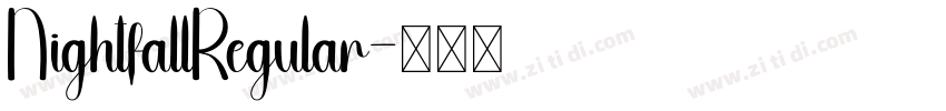 NightfallRegular字体转换