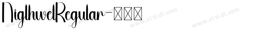 NigthwelRegular字体转换