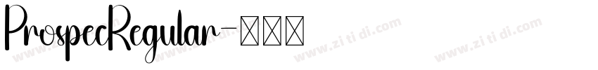 ProspecRegular字体转换