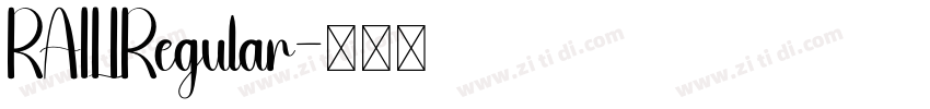 RAILIRegular字体转换