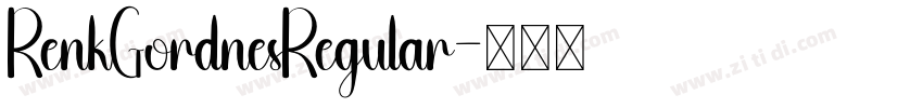 RenkGordnesRegular字体转换
