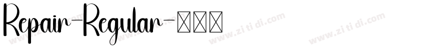 Repair-Regular字体转换